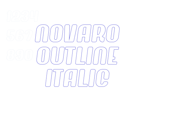 Novaro Outline Italic