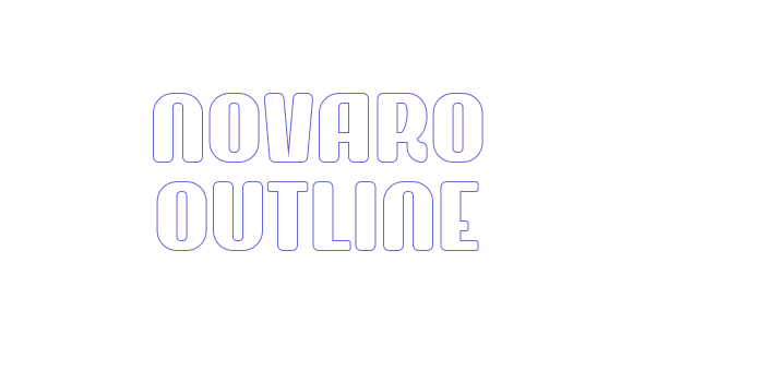 Novaro Outline Font Download