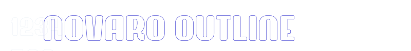 Novaro Outline-font