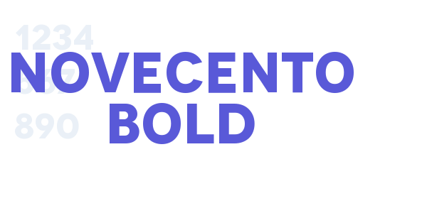 Novecento Bold font