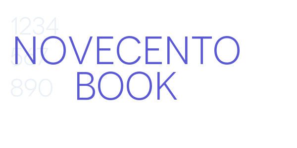 Novecento Book font free