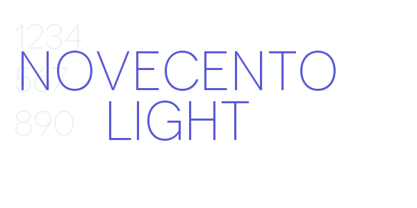 Novecento Light font