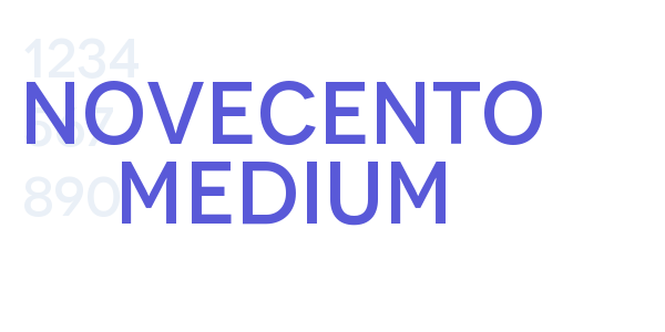 Novecento Medium font