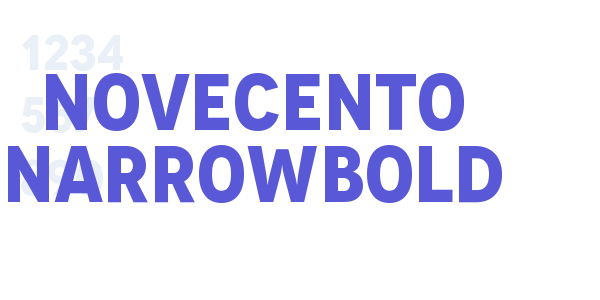 Novecento NarrowBold font free