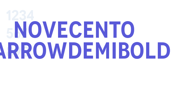 Novecento NarrowDemiBold font free