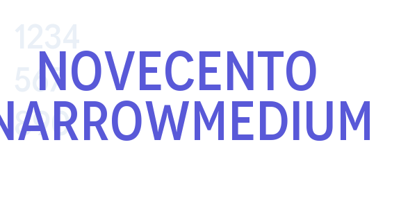 Novecento NarrowMedium font free