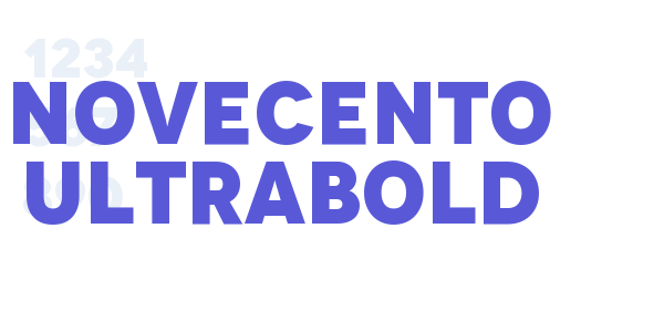 Novecento UltraBold font free