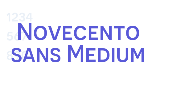 Novecento sans Medium font free