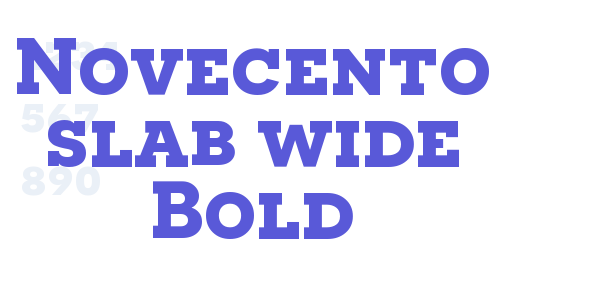 Novecento slab wide Bold font free