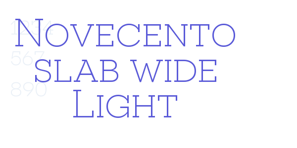 Novecento slab wide Light font free