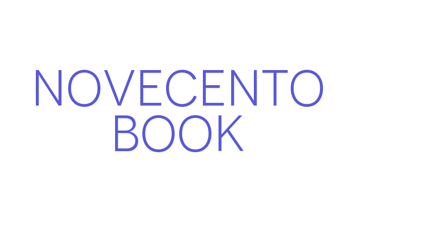 Novecento Book Font Download