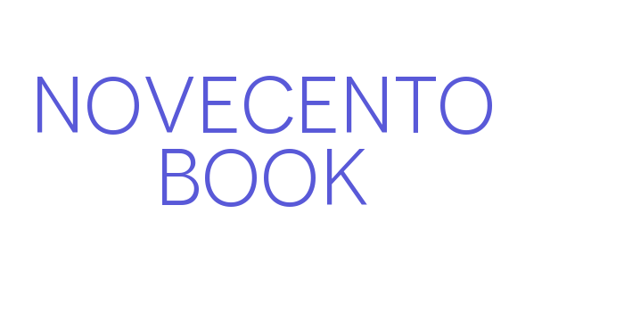 Novecento Book Font Download