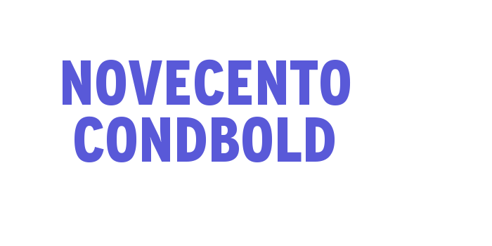 Novecento CondBold Font Download