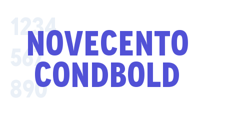 Novecento CondBold-font-download