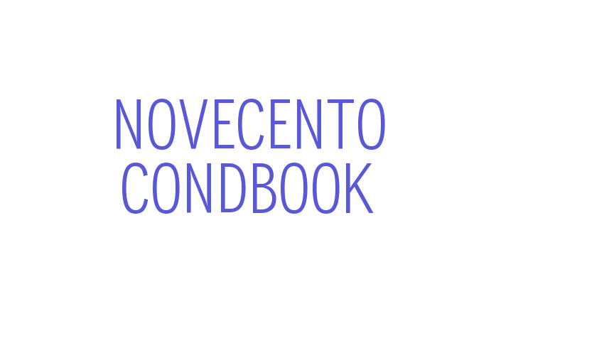 Novecento CondBook Font Download