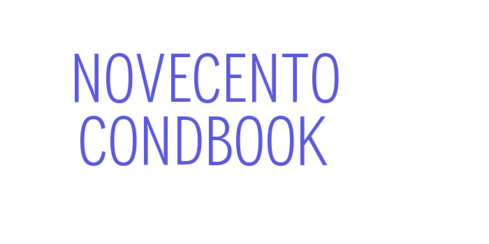 Novecento CondBook Font