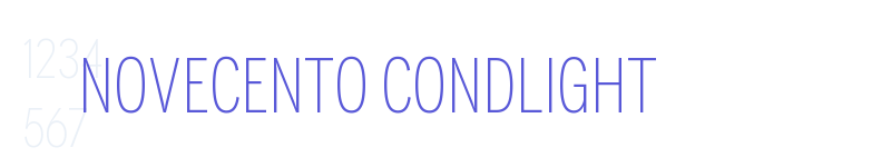 Novecento CondLight-related font