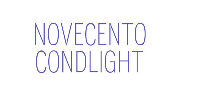 Novecento CondLight Font