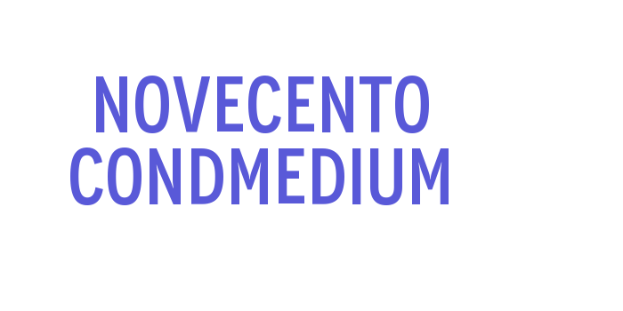 Novecento CondMedium Font Download