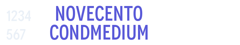 Novecento CondMedium-related font