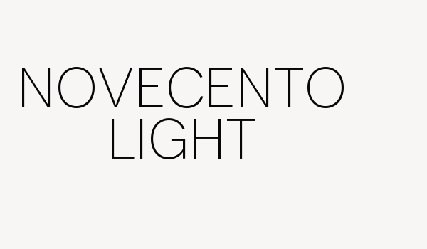 Novecento Light Font