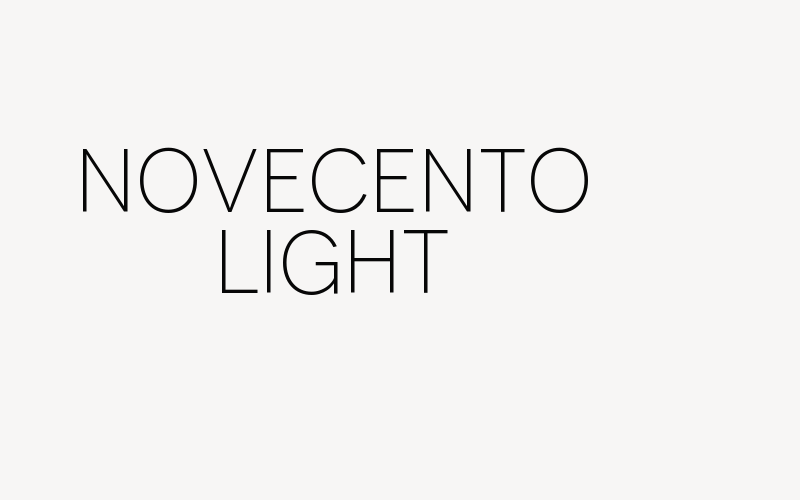 Novecento Light Font