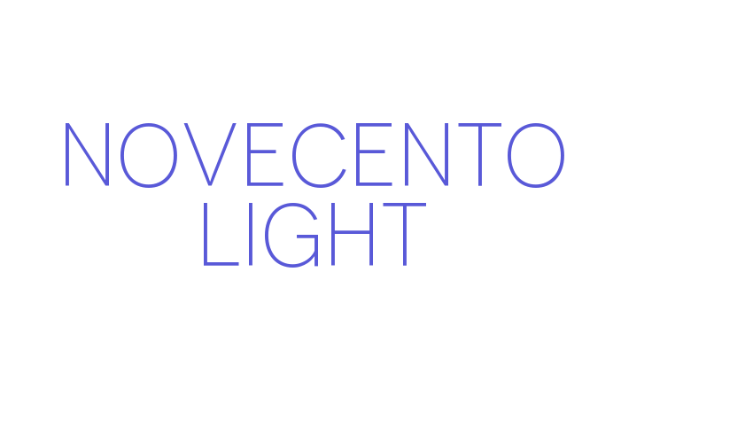 Novecento Light Font Download