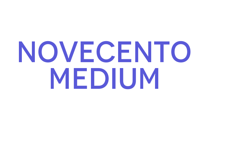 Novecento Medium Font Download