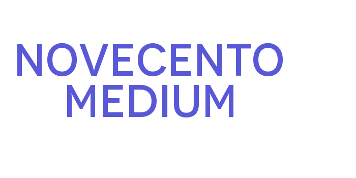 Novecento Medium Font Download