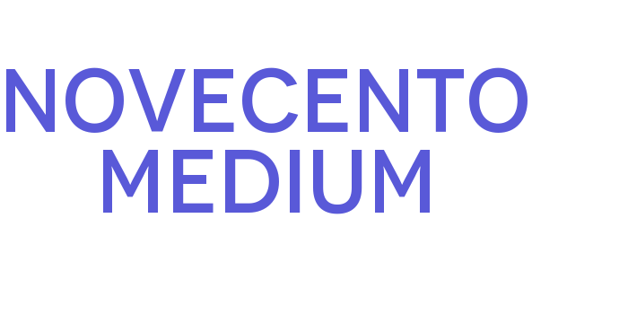 Novecento Medium Font