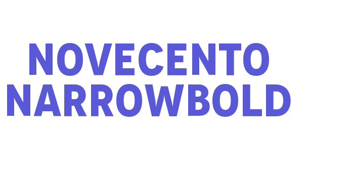 Novecento NarrowBold Font Download