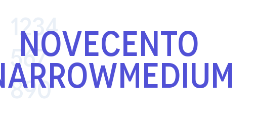 Novecento NarrowMedium-font-download