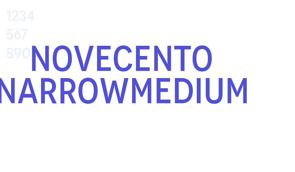 Novecento NarrowMedium-font-download