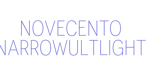 Novecento NarrowUltLight Font Download