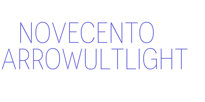 Novecento NarrowUltLight Font