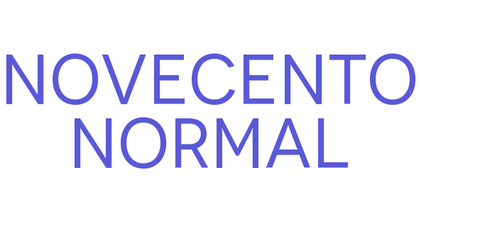 Novecento Normal Font