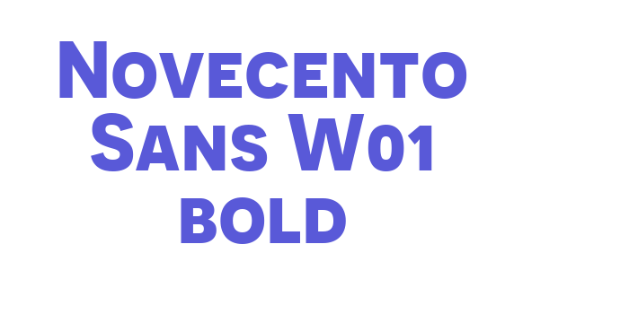 Novecento Sans W01 bold Font Download