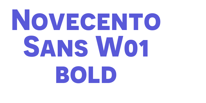 Novecento Sans W01 bold Font