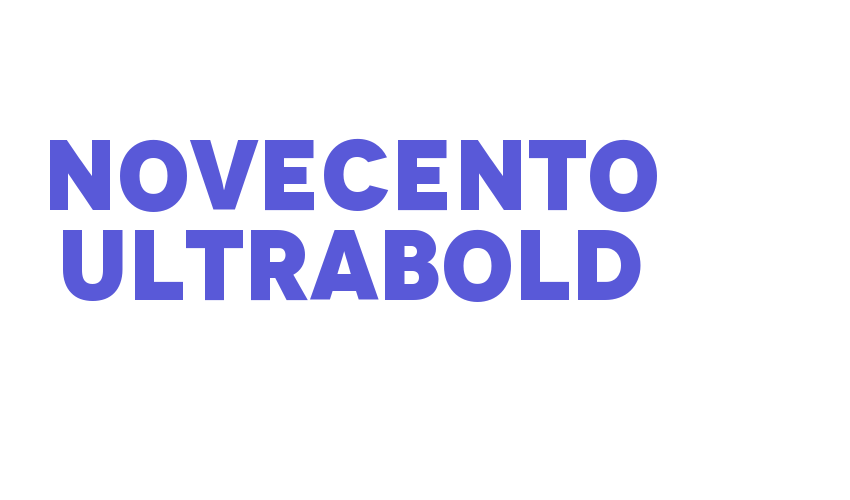 Novecento UltraBold Font Download