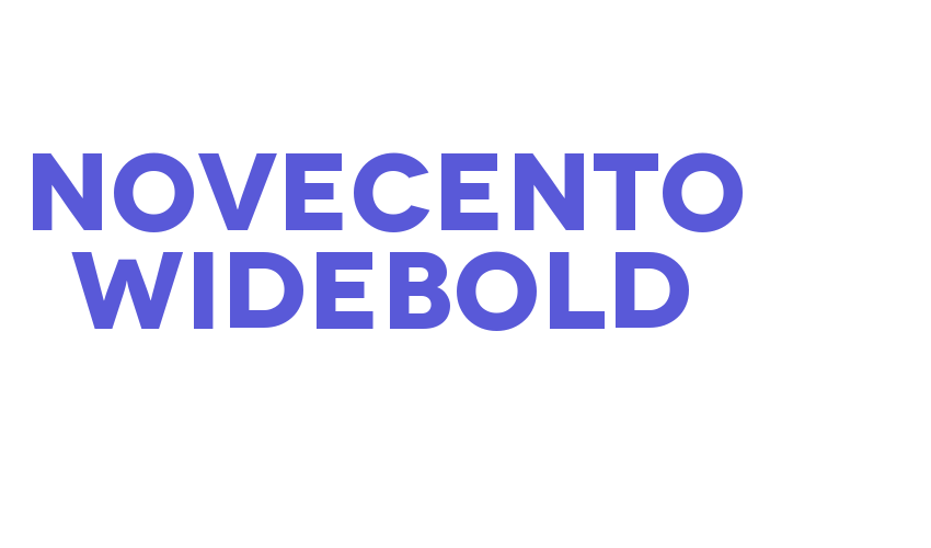 Novecento WideBold Font Download