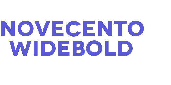 Novecento WideBold Font Download