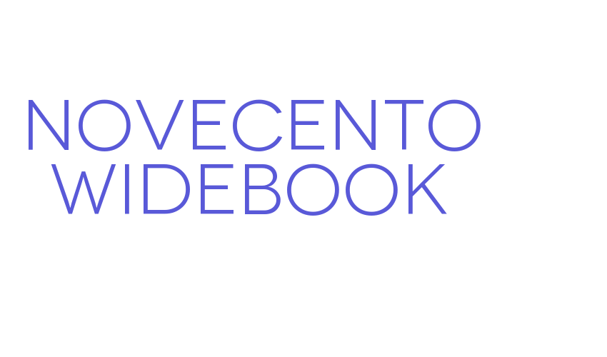 Novecento WideBook Font Download