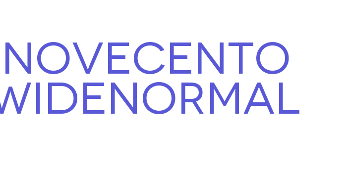 Novecento WideNormal Font Download