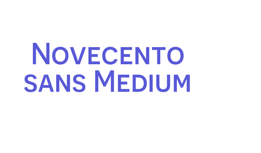 Novecento sans Medium Font Download