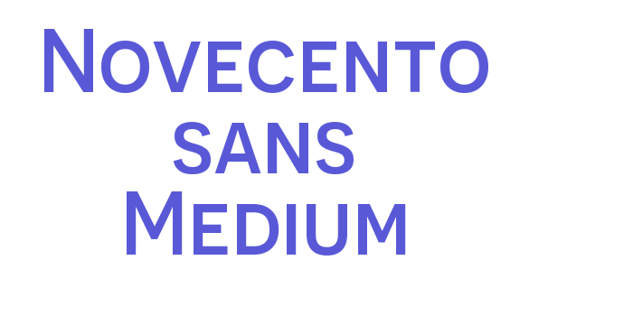 Novecento sans Medium Font