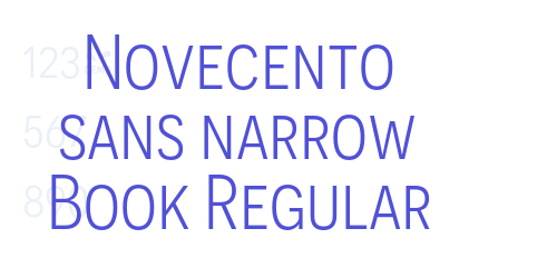 Novecento sans narrow Book Regular-font-download