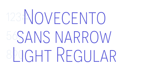 Novecento sans narrow Light Regular-font-download