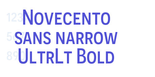 Novecento sans narrow UltrLt Bold-font-download