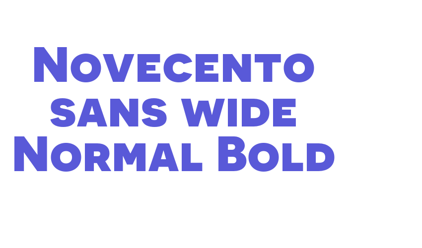 Novecento sans wide Normal Bold Font Download