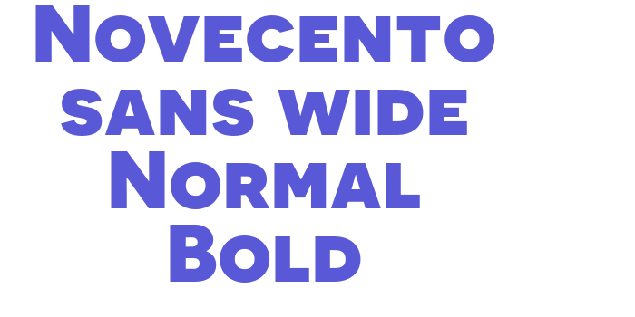 Novecento sans wide Normal Bold Font Download